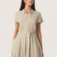 Soaked in Luxury Arjana Maxi Dress | Khaki Green & White Dot