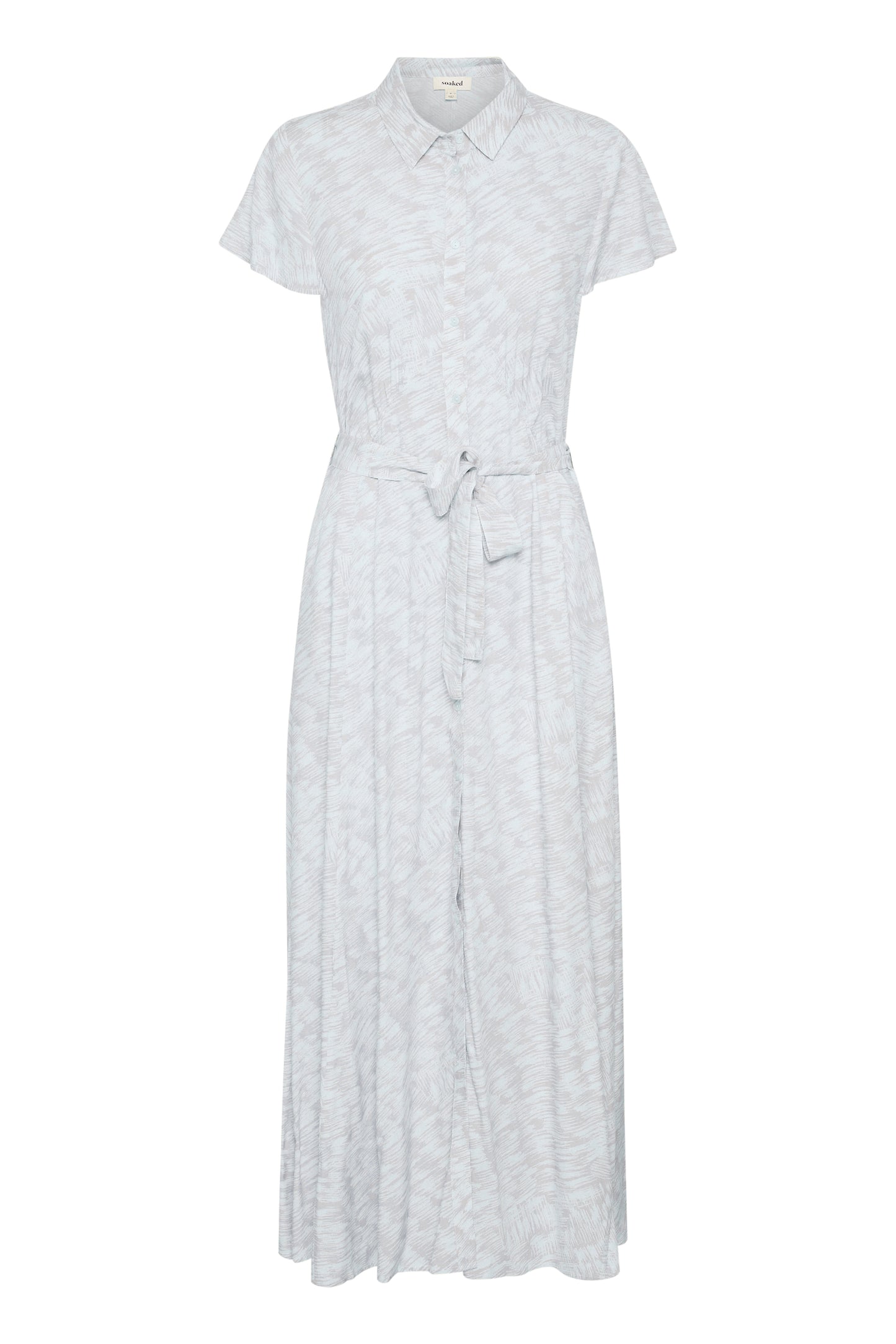 Soaked in Luxury Arjana Maxi Dress | Silver Blue Stoke