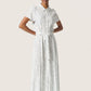 Soaked in Luxury Arjana Maxi Dress | Silver Blue Stoke