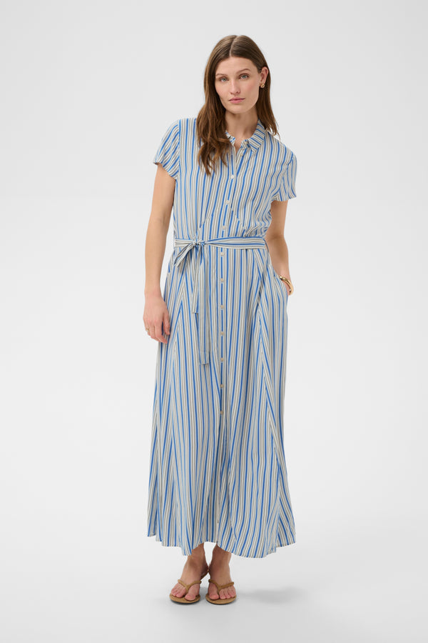 Soaked in Luxury Arjana Dress | Regatta Stripe