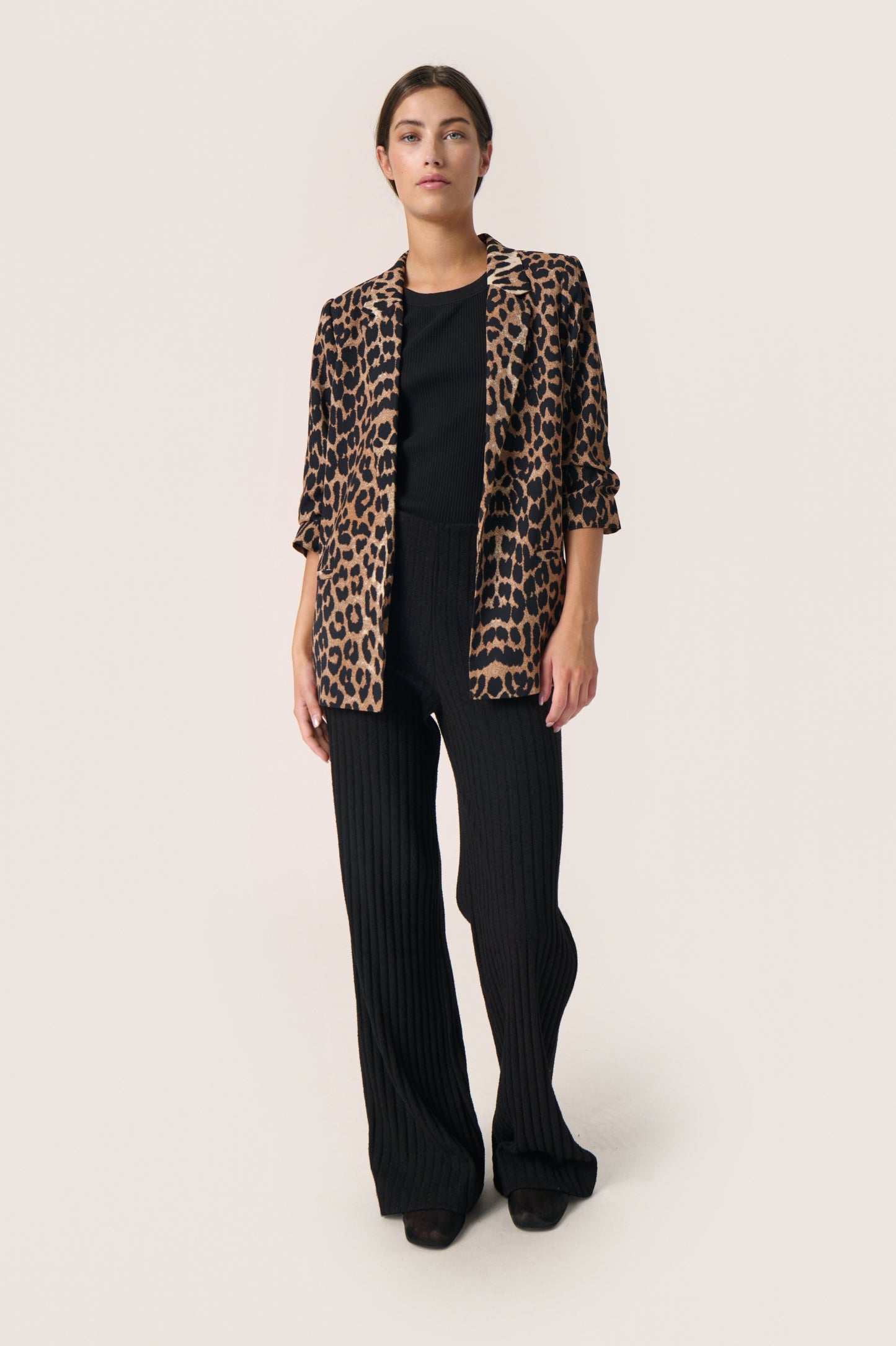 Soaked in Luxury Shirley Printed Blazer | Leopard