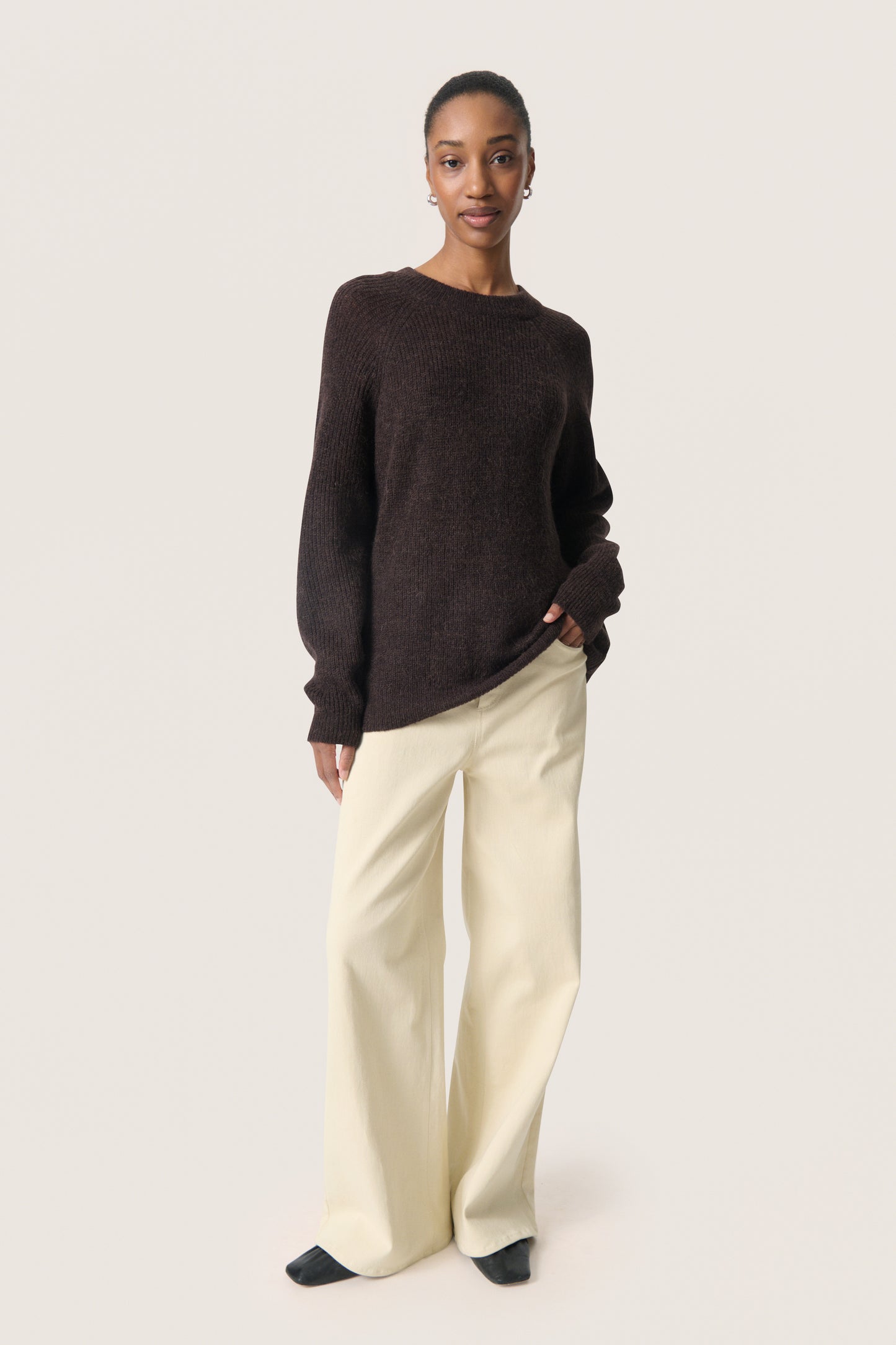 Soaked in Luxury Tuesday Raglan Pullover | Chocolate Torte