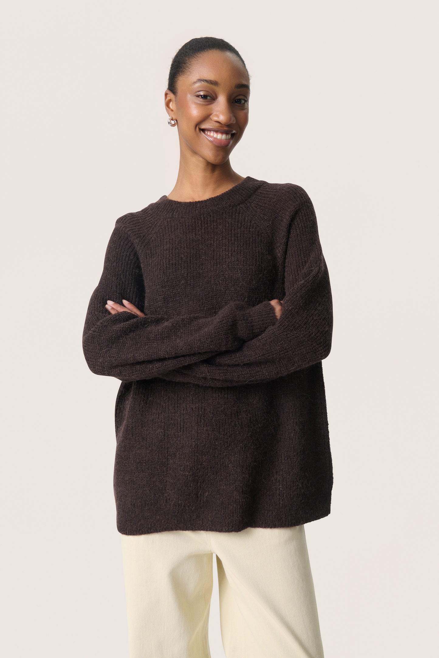 Soaked in Luxury Tuesday Raglan Pullover | Chocolate Torte