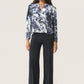 Soaked in Luxury Jazzlyn Blouse | Dark Navy Landscape Print