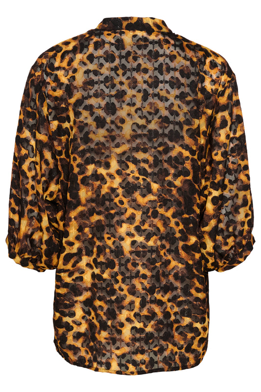 Soaked in Luxury Gunvy Amily Blouse | Tortoise Print