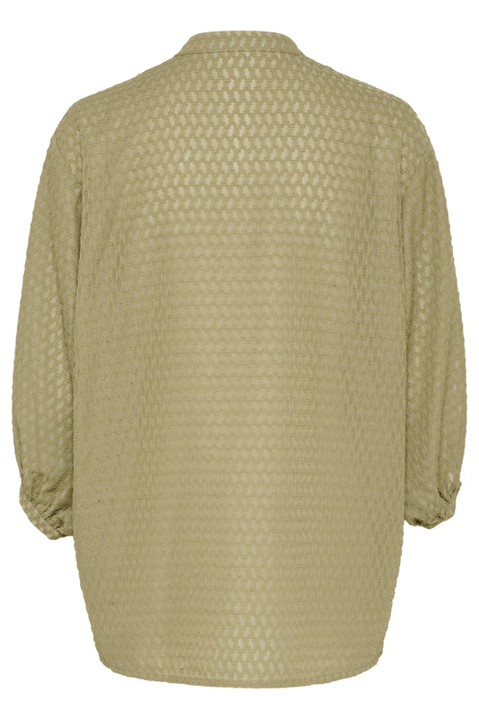 Soaked in Luxury Kettie Amily Blouse | Covert Green