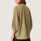 Soaked in Luxury Kettie Amily Blouse | Covert Green