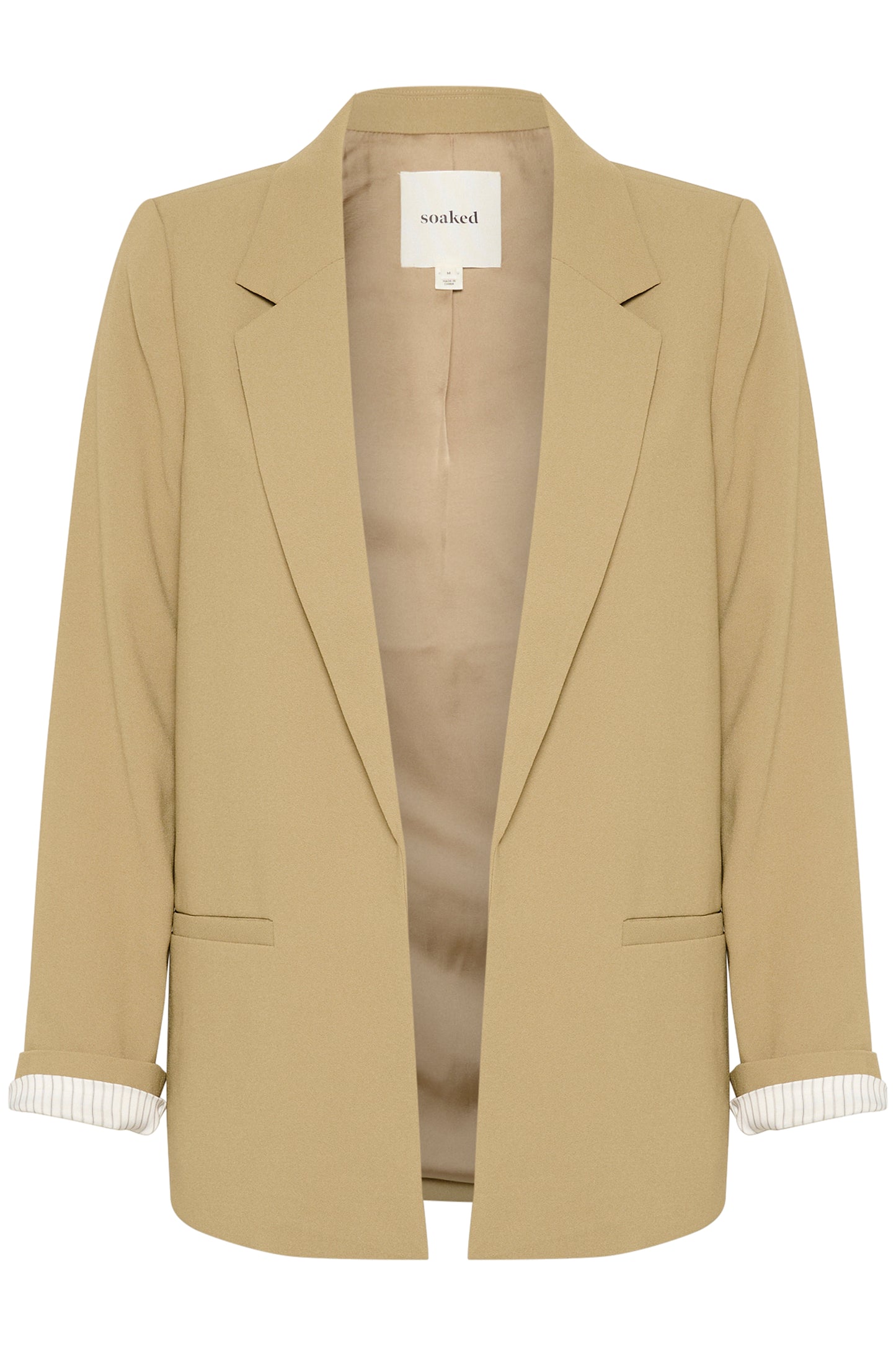 Soaked in Luxury Shirley Fold-Up Blazer | Elmwood