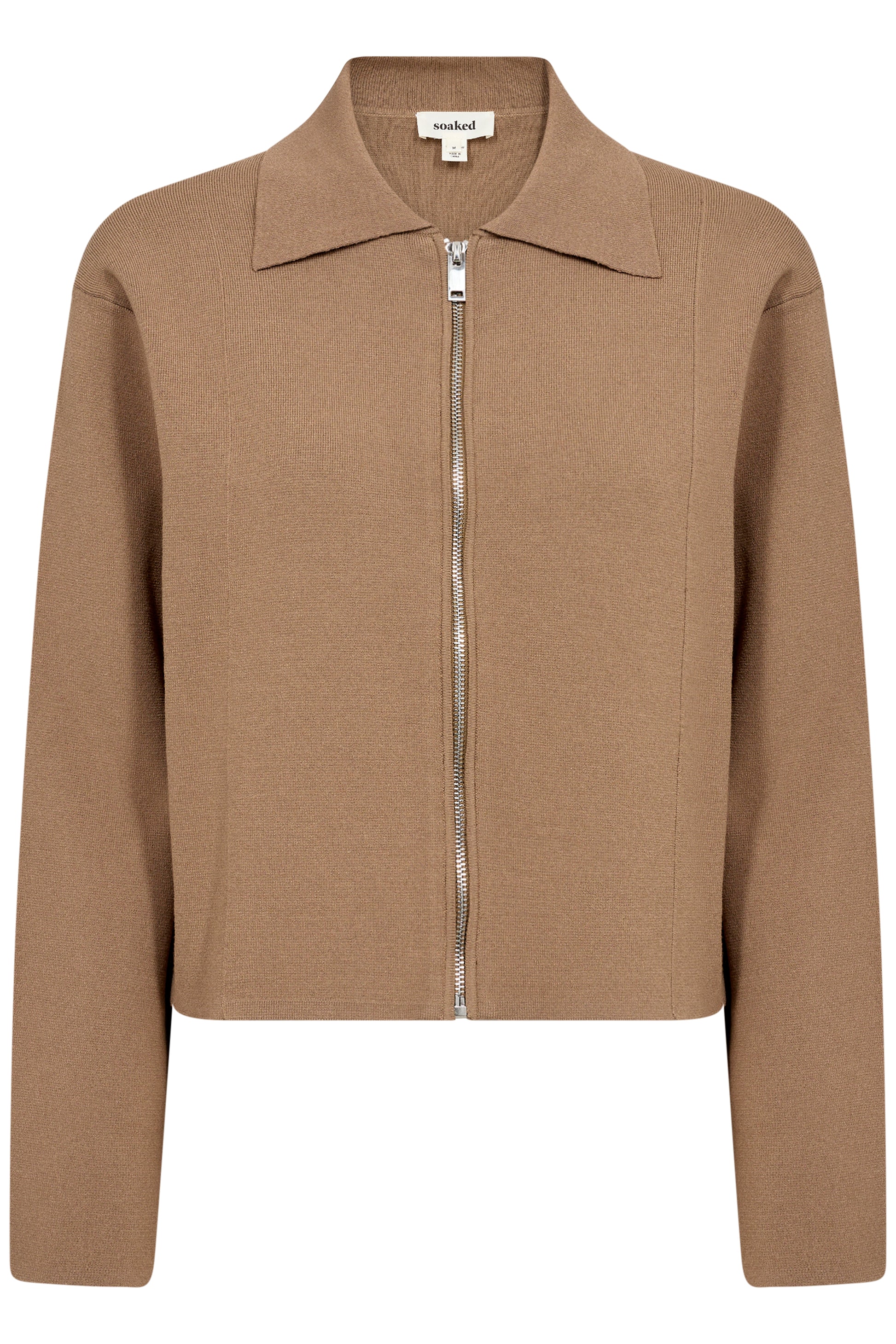 Soaked in Luxury Lidya Zipped Cardigan | Elmwood