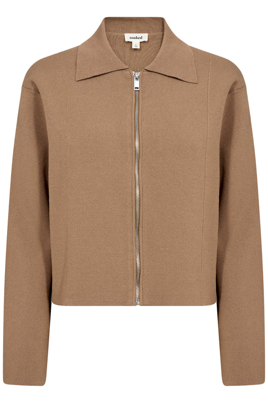 Soaked in Luxury Lidya Zipped Cardigan | Elmwood