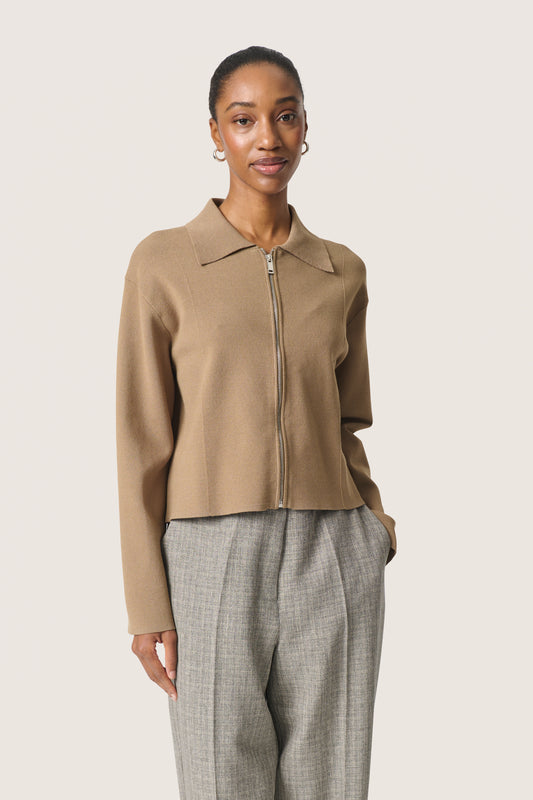 Soaked in Luxury Lidya Zipped Cardigan | Elmwood
