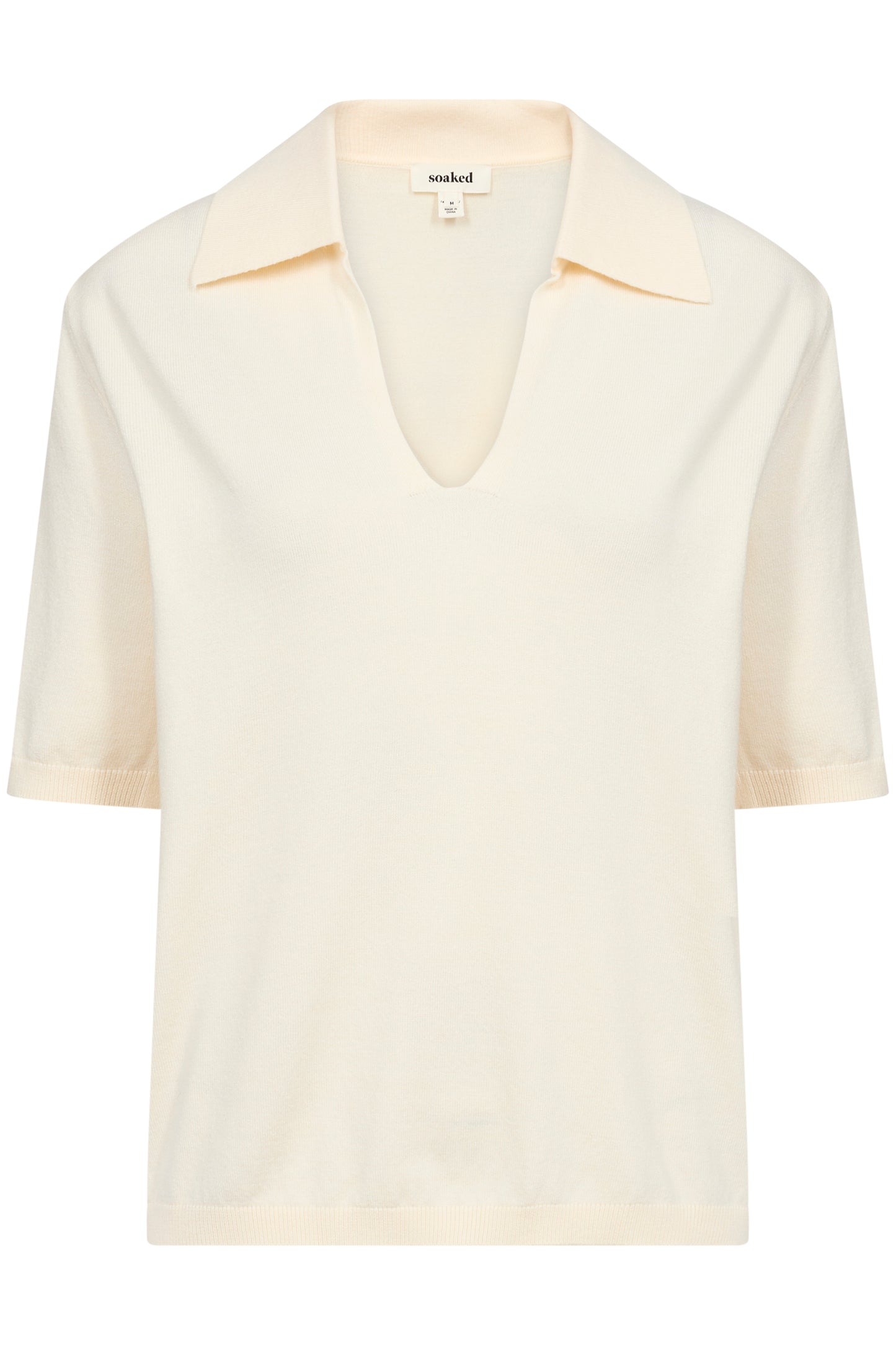 Soaked in Luxury Spina Polo Pullover | Whisper White