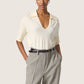 Soaked in Luxury Spina Polo Pullover | Whisper White