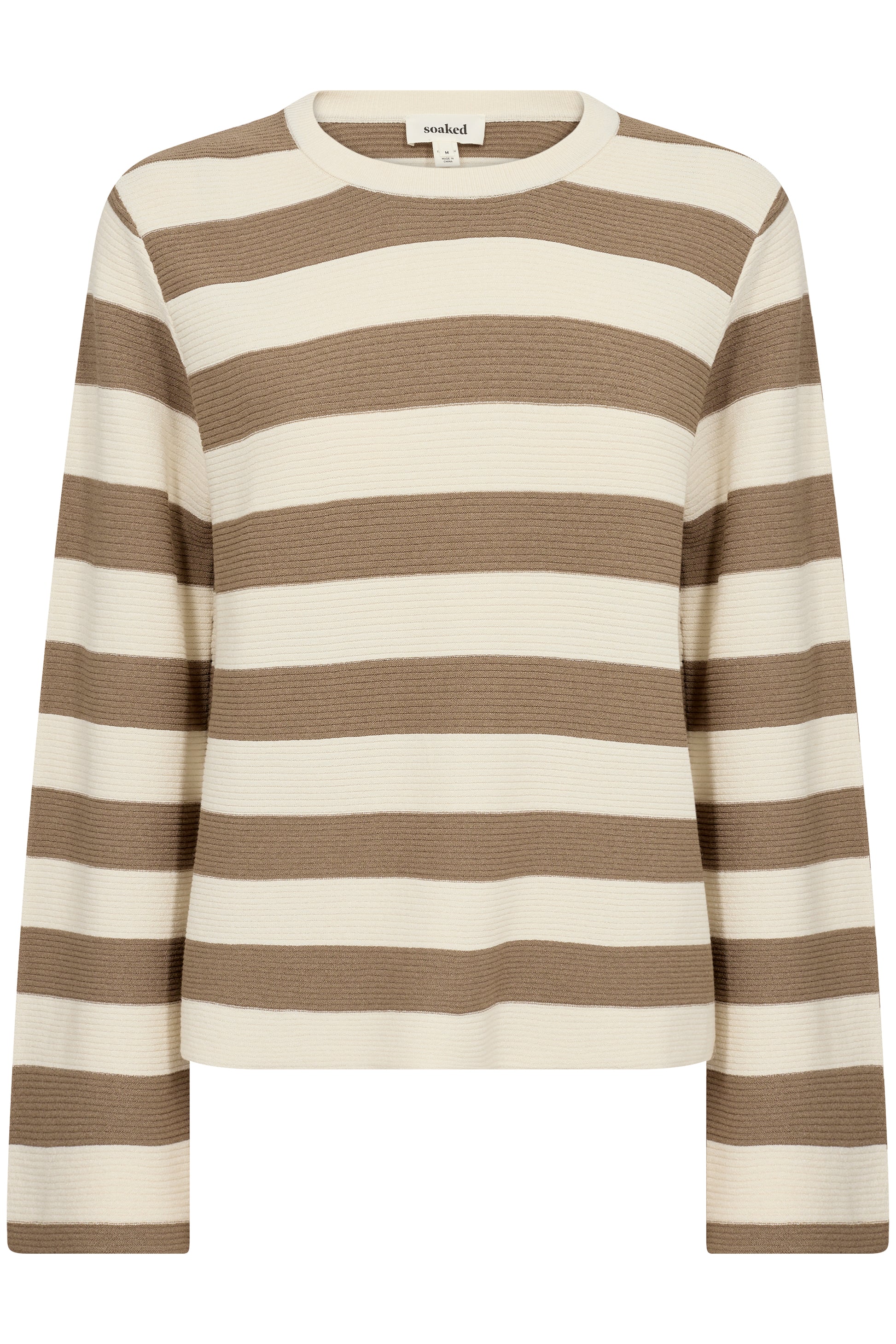 Soaked in Luxury Lidya Pullover | Elm & White Stripe