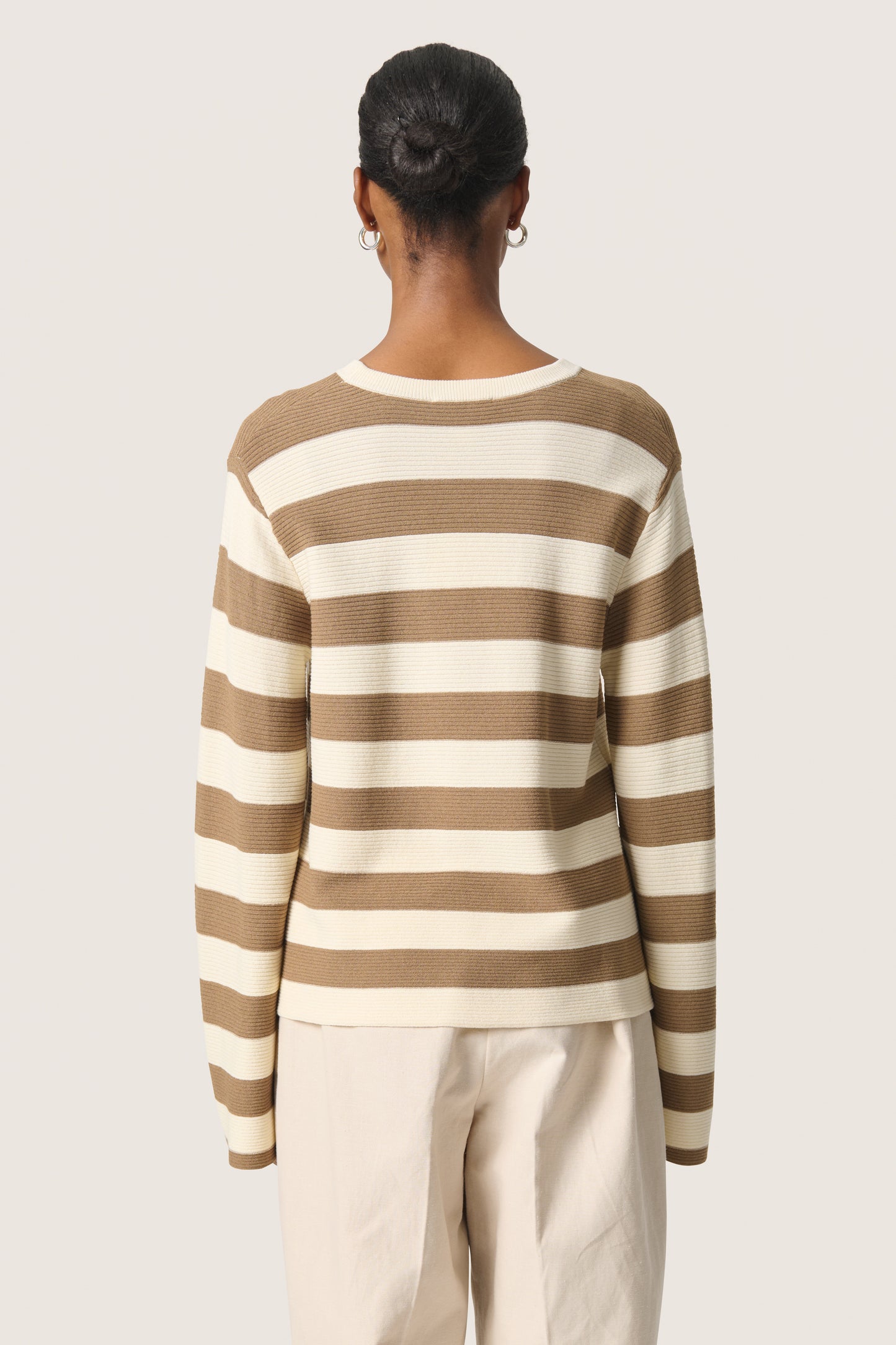 Soaked in Luxury Lidya Pullover | Elm & White Stripe