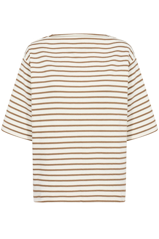 Soaked in Luxury Ingina Sweatshirt | White & Elm Stripe