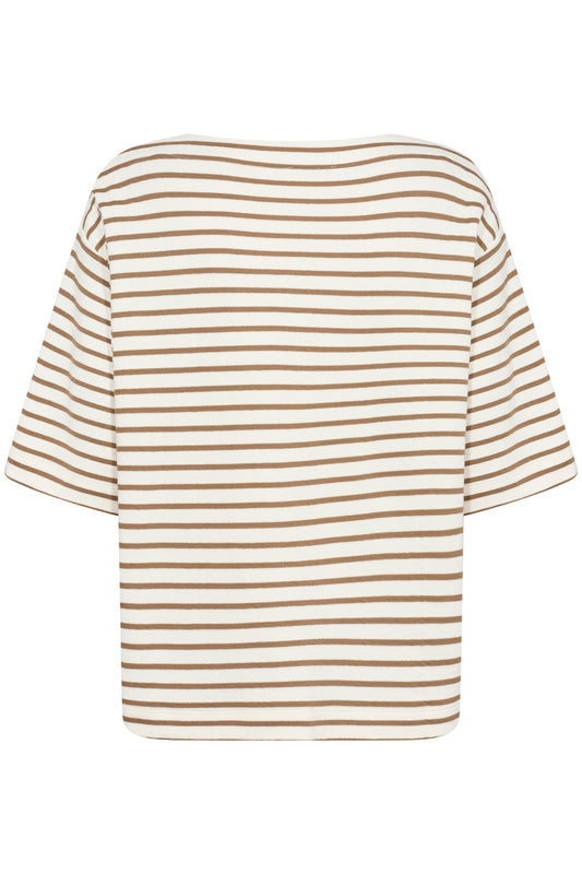 Soaked in Luxury Ingina Sweatshirt | White & Elm Stripe