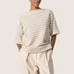 Soaked in Luxury Ingina Sweatshirt | White & Elm Stripe