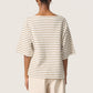 Soaked in Luxury Ingina Sweatshirt | White & Elm Stripe