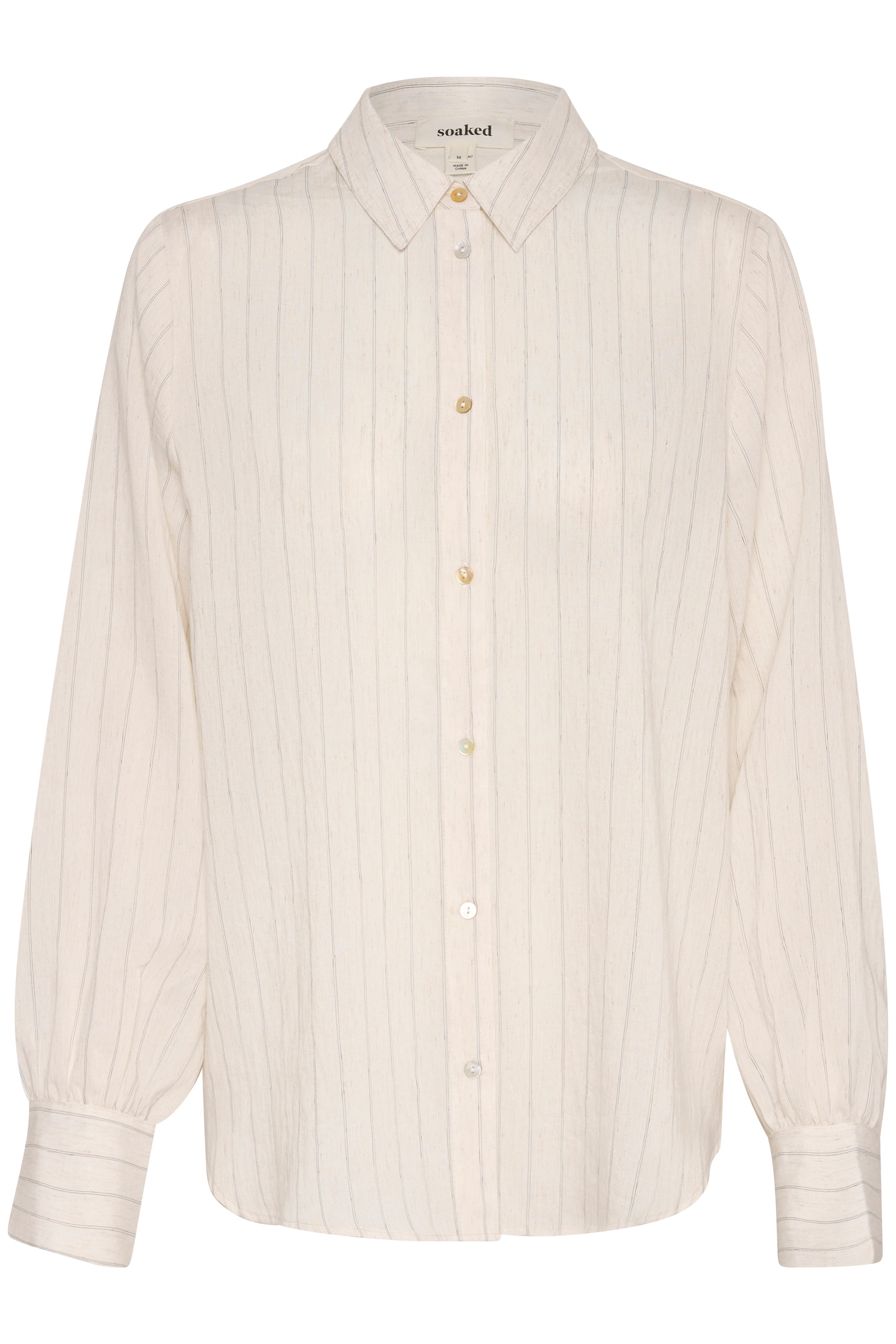 Soaked in Luxury Roya Shirt | Nature Stripe