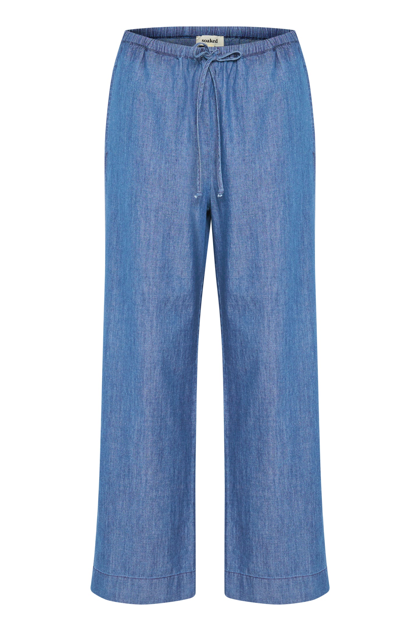 Soaked in Luxury Chamy Faustina Pants | Medium Blue Denim
