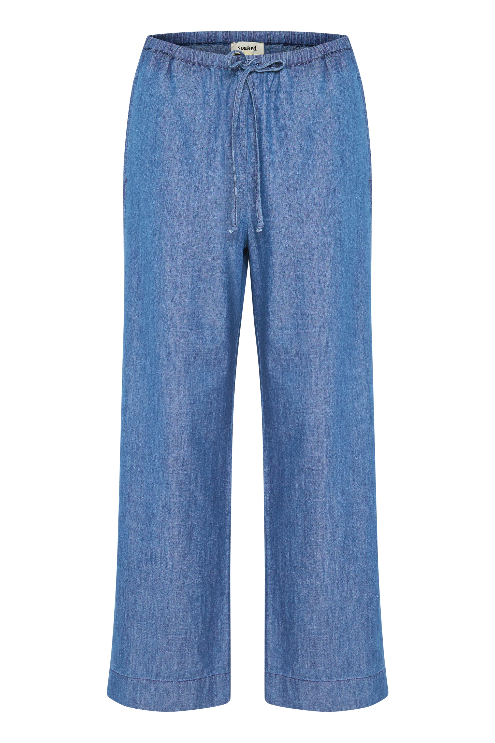 Soaked in Luxury Chamy Faustina Pants | Medium Blue Denim