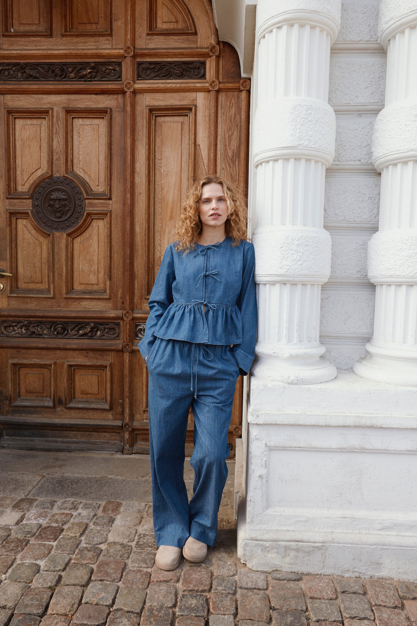 Soaked in Luxury Chamy Faustina Pants | Medium Blue Denim