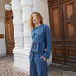 Soaked in Luxury Chamy Faustina Pants | Medium Blue Denim