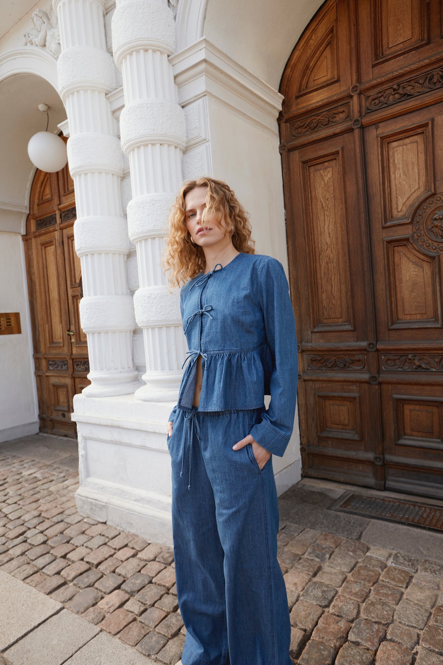 Soaked in Luxury Chamy Faustina Pants | Medium Blue Denim