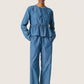 Soaked in Luxury Chamy Shirt Blouse | Medium Blue Denim