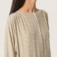 Soaked in Luxury Arjana Leodora Blouse | Khaki Green & White Dots