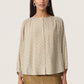 Soaked in Luxury Arjana Leodora Blouse | Khaki Green & White Dots