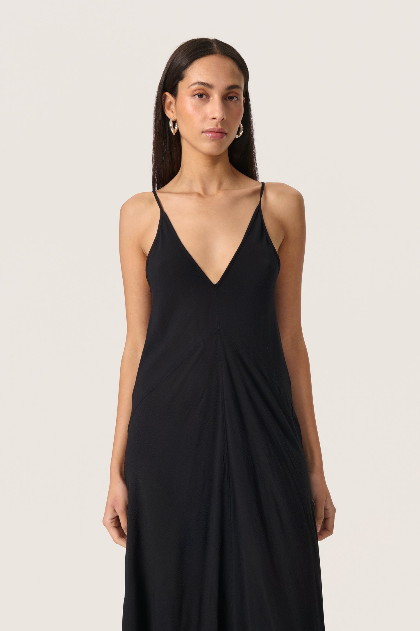 Soaked in Luxury Elonor Strap Dress | Black