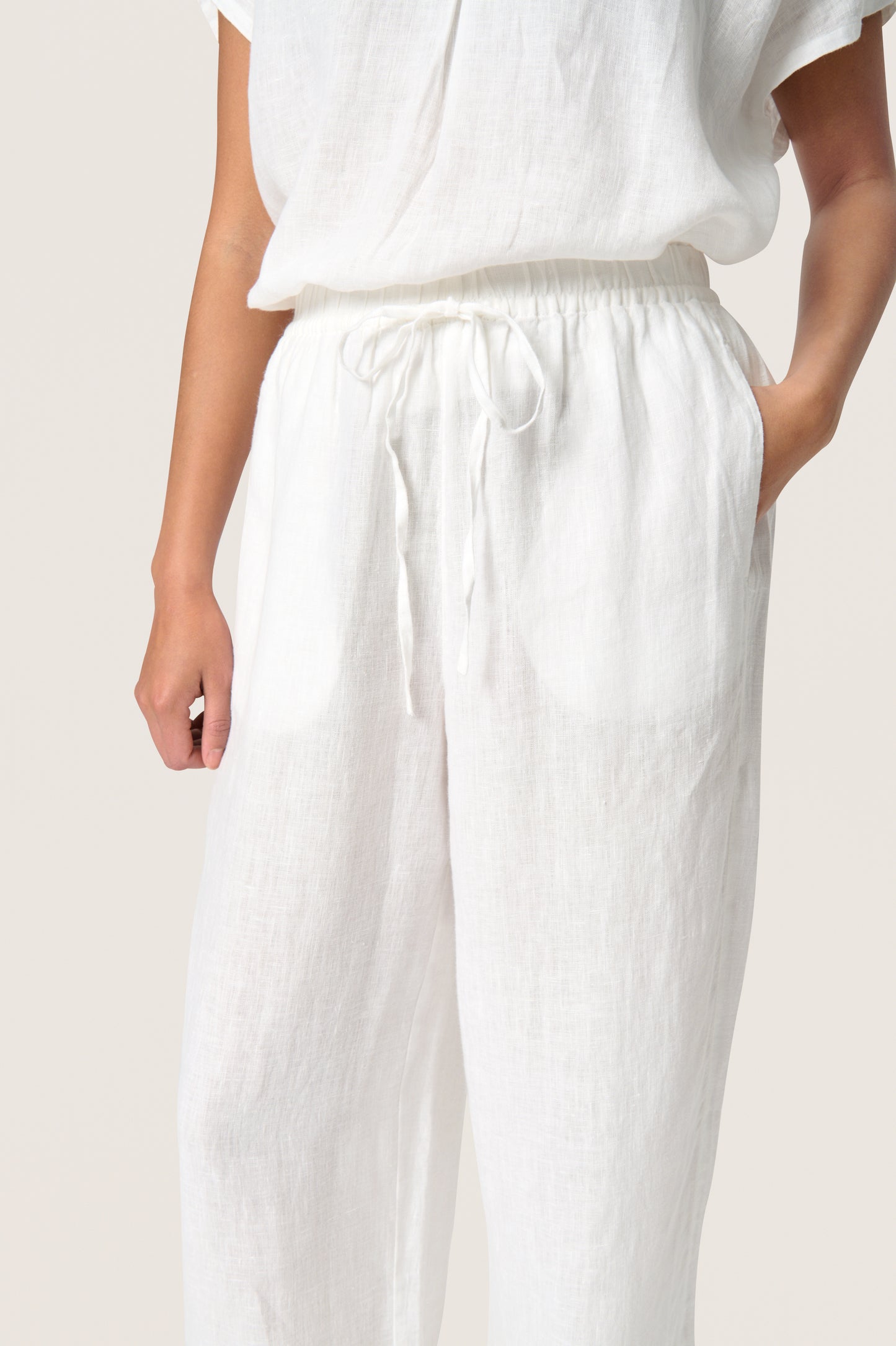Soaked in Luxury Celian Pants | Broken White