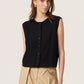 Soaked in Luxury Susanna Knitted Waistcoat | Black