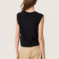 Soaked in Luxury Susanna Knitted Waistcoat | Black