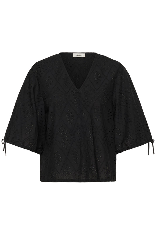 Soaked in Luxury Joella Blouse | Black