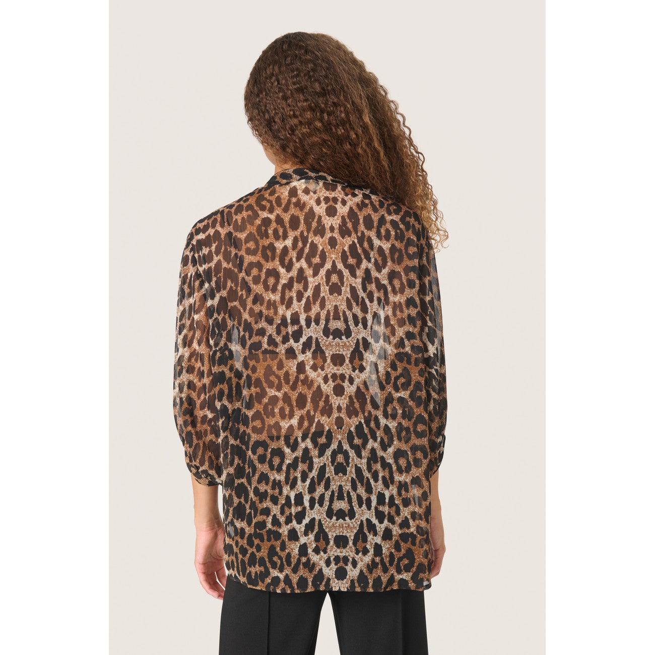 Soaked in Luxury Zakira Amily Blouse | Leopard