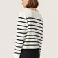 Soaked in Luxury Haven Cardigan | White with Black Stripes