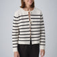 Soaked in Luxury Haven Cardigan | White with Black Stripes