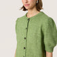 Soaked in Luxury Amani Cardigan | Smoke Green Melange