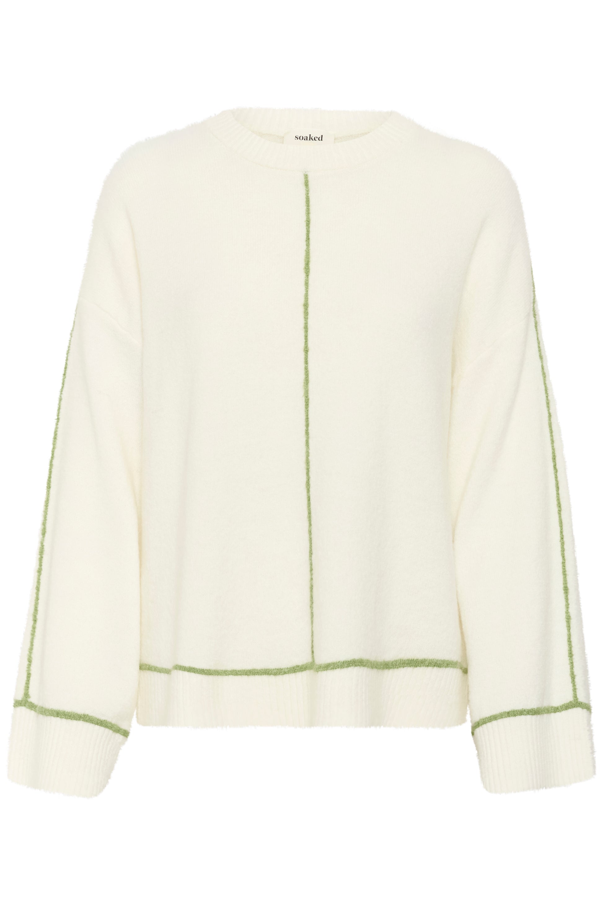Soaked in Luxury Amani Contrast Pullover | Broken White