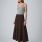Soaked in Luxury Parvati Leather Skirt | Coffee Bean