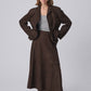 Soaked in Luxury Parvati Leather Skirt | Coffee Bean