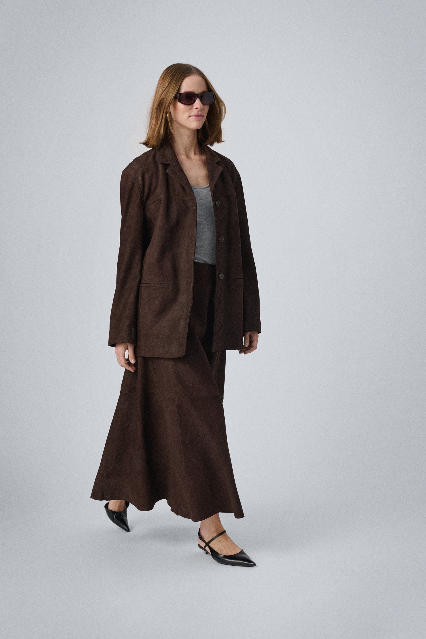 Soaked in Luxury Parvati Leather Skirt | Coffee Bean