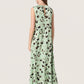 Soaked in Luxury Marcela Dress | Smoke Green Brush Print