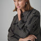 Soaked In Luxury Topaz Shirt | Black with Oatmeal