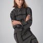 Soaked In Luxury Topaz Shirt | Black with Oatmeal