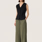Soaked In Luxury Shirley Wide Pants | Grape Leaf
