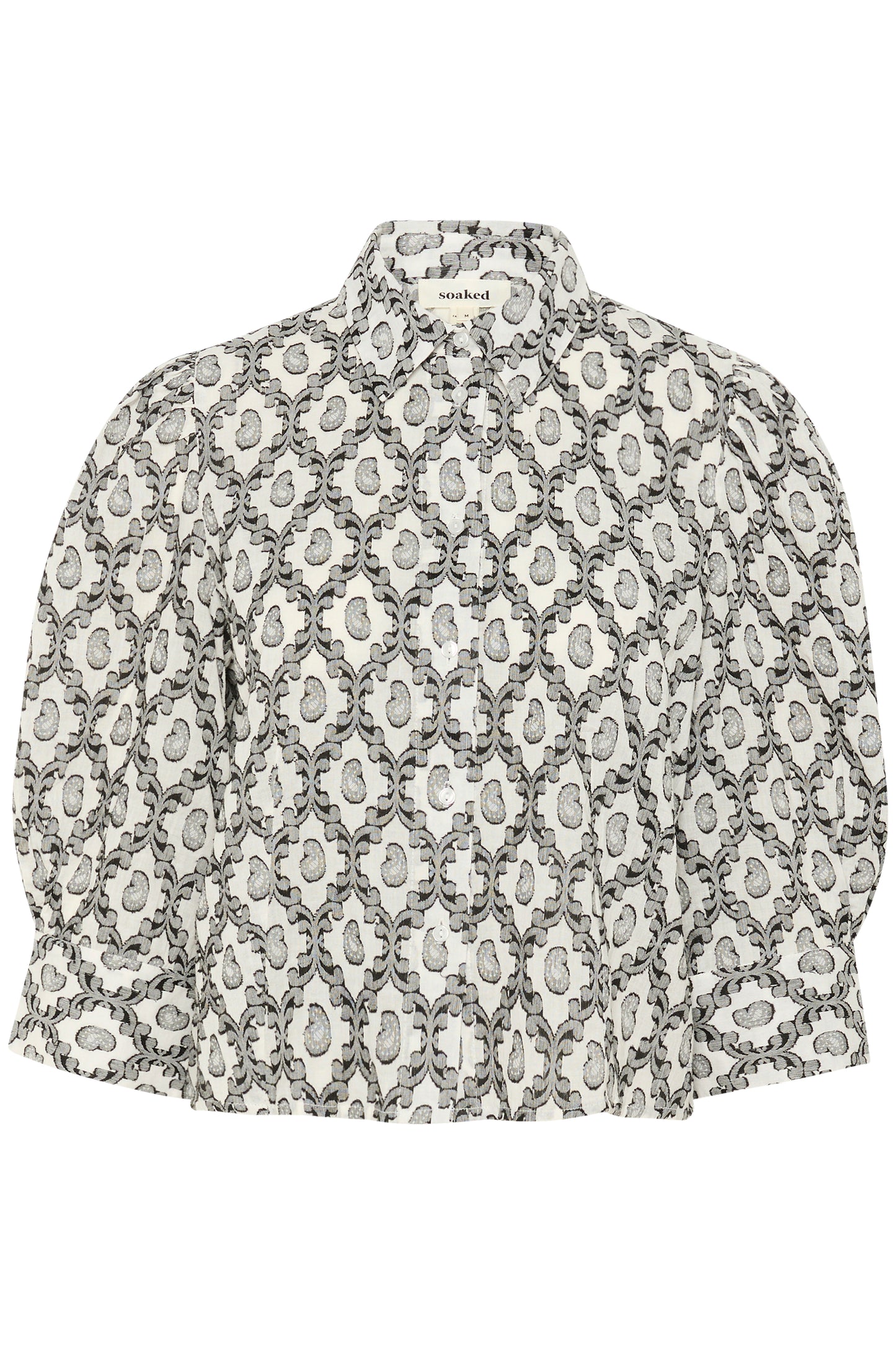 Soaked in Luxury Erika Hella Shirt | Creme Cotton